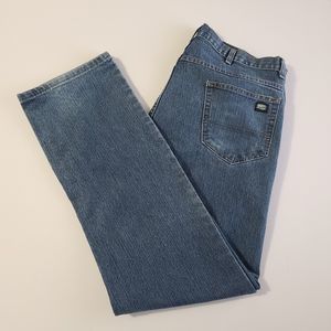 Key Flex Denim Jeans Men's Size 38x34 Blue Denim